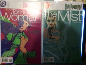 JLA Tomorrow Woman and Starman The Mist both signed by Story and Case girlfrenzy