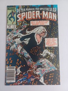 Spectacular Spider-Man #90 newsstand - 2nd black suit appearance - 1984 - NM