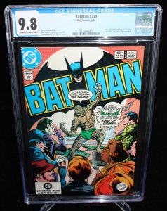 Batman #359 (CGC 9.8) 1st Comic Book Work by Dan Jurgens - 1983