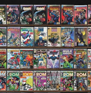 Huge Lot 150+ Comics with Rom, Batman, The Spectacular Spider-Man & More!