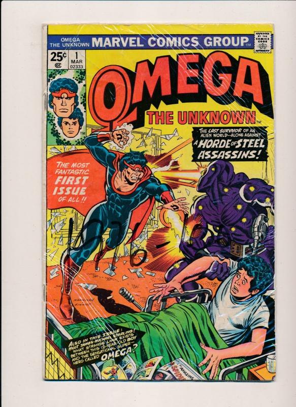 Marvel Comics Lot of 5 OMEGA the Unknown #1,#2, #4,#5, #8 VERY GOOD/FINE  (PF94)