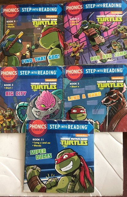 Nickelodeon TMNT step into reading tiny books