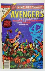 Avengers King Size Annual #7 VF/NM Marvel Comic Book Thanos Warlock Iron Man