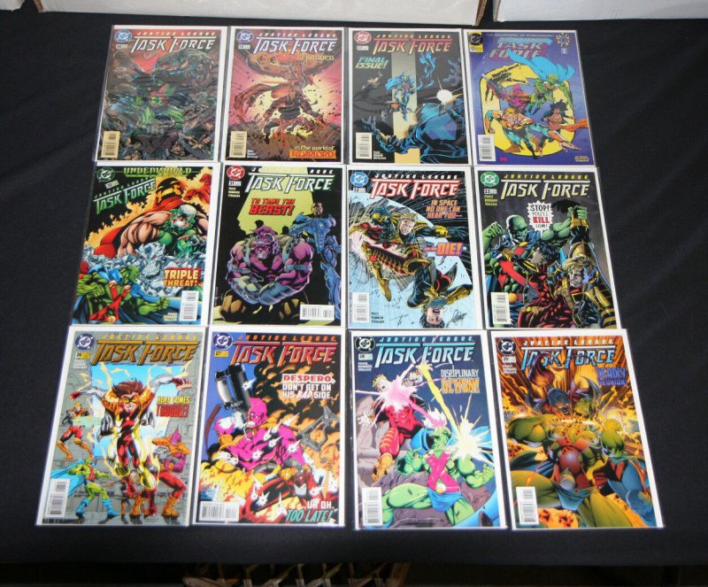 DC MODERN JUSTICE LEAGUE TASK FORCE #1 (2 copies), 2-35, 37, #0 1994 (8.5 - 9.2)