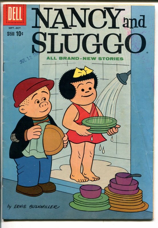 NANCY AND SLUGGO #178 1960-DELL-BUSHMILLER-PEANUTS-SCHULZ-vg 