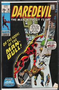 Daredevil #78 (1971) Daredevil [Key Issue] [Moisture Damage]