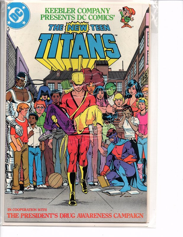 DC Comics The New Teen Titans #1 Drug Awareness Campaign Keebler George Perez