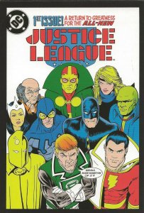 Justice League #1 (1987) 4x5 Cover Postcard 2010 DC Comics