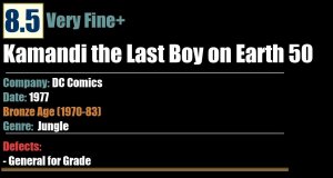 Kamandi the Last Boy on Earth 50 (1977) VF+ 8.5 Bronze Age DC Comics