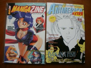 2 MANGA-ANIME Comic Magazine: ANIMERICA EXTRA Volume 6 #11 & MANGAZINE (1999 NHS