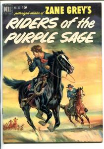 RIDERS OF THE PURPLE SAGE #372 1952-DELL-FOUR COLOR-ZANE GREY-ROBERT JENNY-fn+