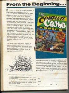 Comics Journal #121 4/1988 -Fantagraphics-Robert Crumb interview- fanzine