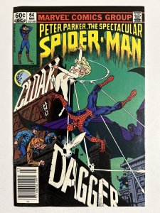 Peter Parker Spectacular Spider-Man #64 F/VF 7.0 1st Cloak and Dagger NEWSTAND