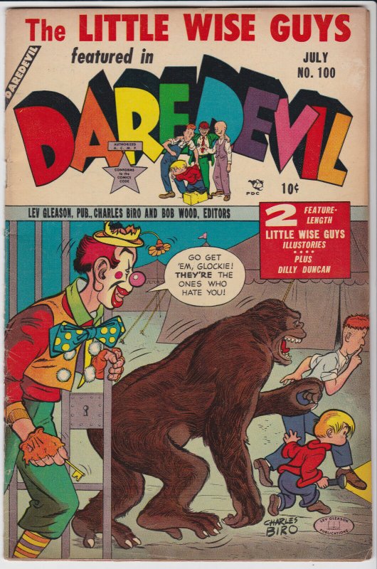 Daredevil Comics #100 (July 1953) 5.5 FN- Lev Gleason Superheroes