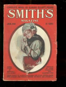 SMITH'S MAGAZINE PULP-JAN 1910-PIN UPS-FICTION-FUN-ADS- VG