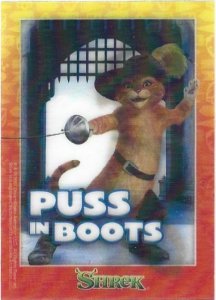 2007 Shrek Motion Card Puss in Boots