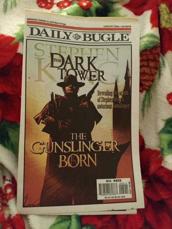 The Daily Bugle Newspaper  VG / Dark Tower Gunslinger Born Sketchbook NM