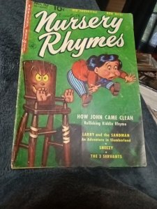 Nursery Rhymes 10(#1)  1951-Ziff-Davis Golden Age Horror-esque Cover Howie Post