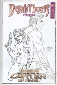 DEJAH THORIS vs JOHN CARTER of Mars #2 E, NM, Linsner, 2021, Burroughs