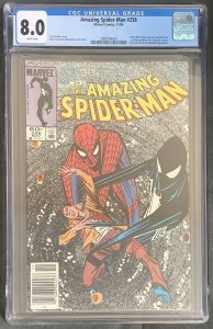 Amazing Spider-Man #258 Newsstand (1984, Marvel) CGC Graded 8.0