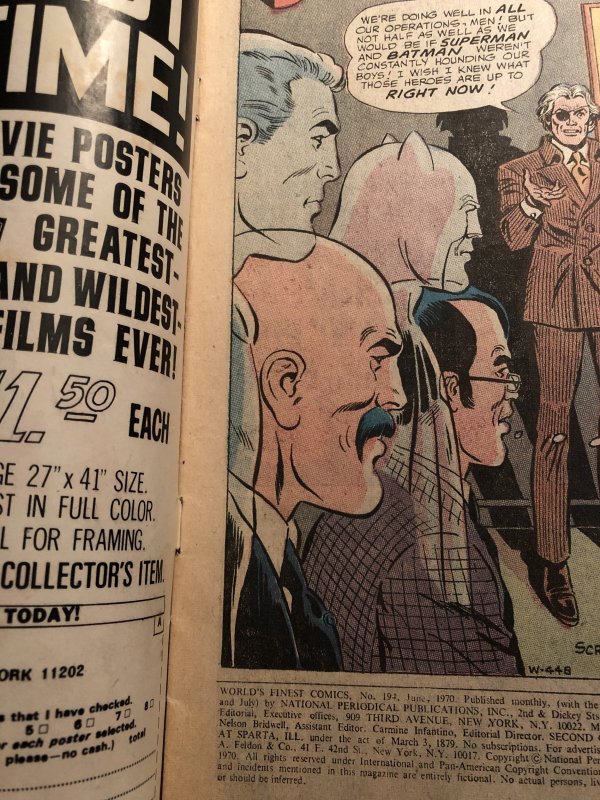 World’s Finest #194, Andru/Esposito art, Batman a mafioso??