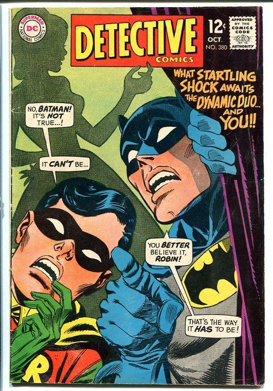 DETECTIVE COMICS #380 1968 BATMAN ROBIN ENLONGATED MAN! FN