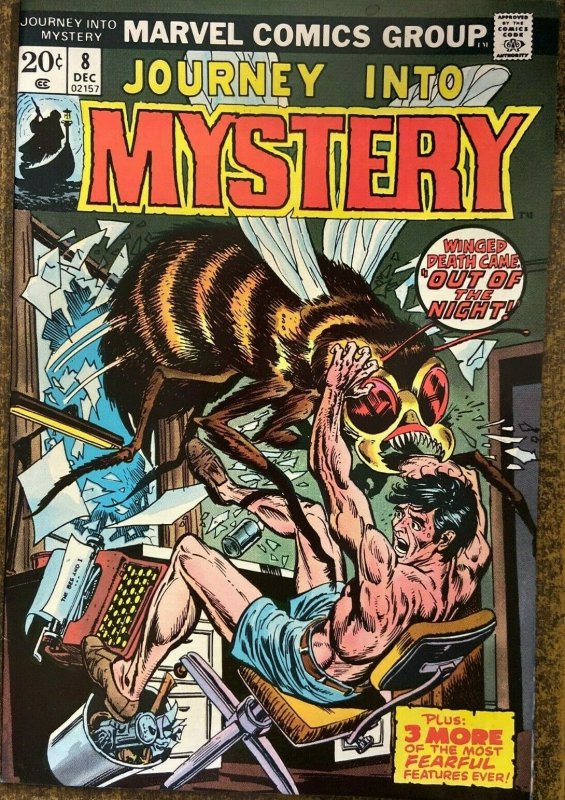 JOURNEY INTO MYSTERY #8  (Marvel, 12/1973) FINE-VERY FINE (F-VF) Horror reprints