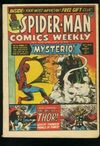 SPIDER-MAN COMICS WEEKLY #5 1973-STEVE DITKO-JACK KIRBY-BRITISH  FN