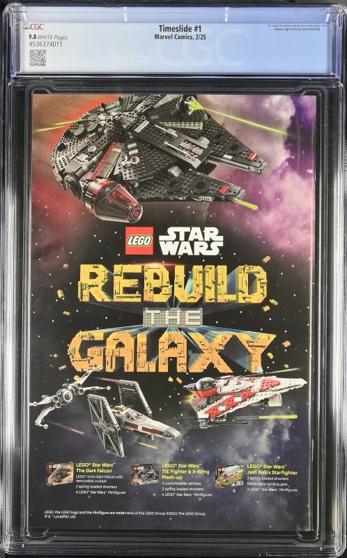 TIMESLIDE #1 MARVEL COMICS 2024 KAEL NGU MAIN COVER CGC 9.8 NM