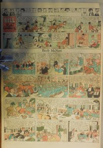 Boob McNutt Sunday by Rube Goldberg from 8/3/1930 Large Rare Full Page Size! 