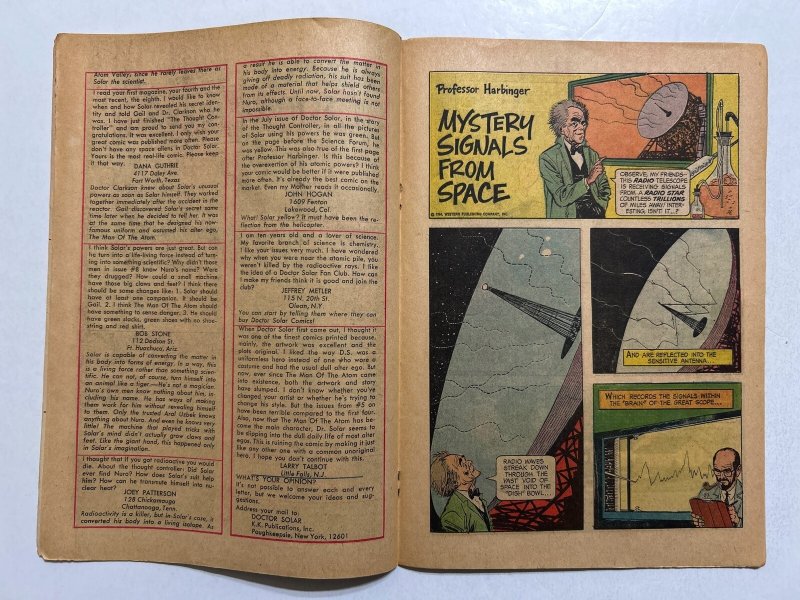 Doctor Solar #10 G/VG 3.0 Gold Key Comics 1965