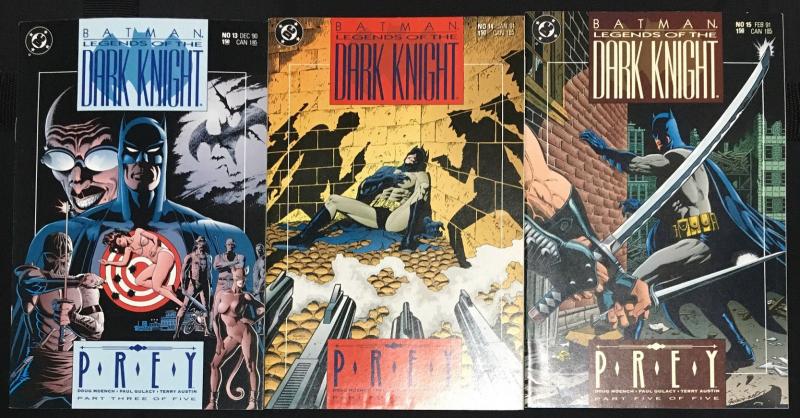 Batman Legends of the Dark Knight 11-15 1st APP psychologist Strange & Max Cort