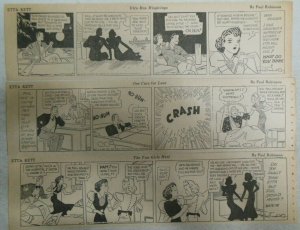 (52) Etta Kett Dailies by Paul Robinson from 8-9,1937 Size: 4 x 12 inches