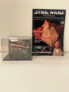 Obi-Wan's Starfighter Star Wars Vehicles Collecton Mag and Ship Model #18 TB7