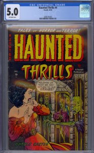 HAUNTED THRILLS #4 CGC 5.0 1952
