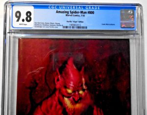 Amazing Spider-Man #800 (Marvel CGC 9.8)  Parrillo Virgin Comic Mint Exclusive