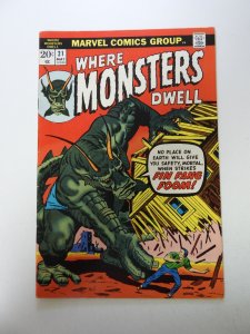 Where Monsters Dwell #21 (1973) FN+ condition