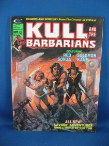 KULL AND THE BARBARIANS 3 VF BARRY SMITH RED SONJA 1975 MARVEL