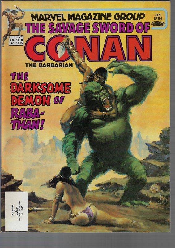 Savage Sword of Conan #84 (Marvel, 1982)