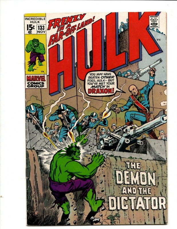 Incredible Hulk # 133 VF- Marvel Comic Book Iron Man Captain America Thor BJ1