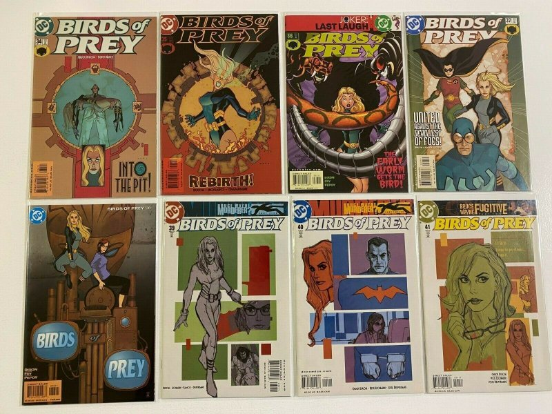 Birds of Prey lot 48 from #1-49 missing #8 avg 8.0 VF #1 is 4.0 VG (1999-2003)