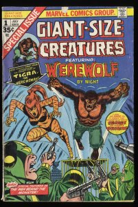 Giant-Size Creatures #1 GD 2.0 Werewolf by Night Tigra!