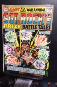 Sgt. Rock's Prize Battle Tales (1964) All DC war book! Giant size FN+ Bo...