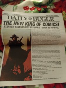 The Daily Bugle Newspaper  VG / Dark Tower Gunslinger Born Sketchbook NM