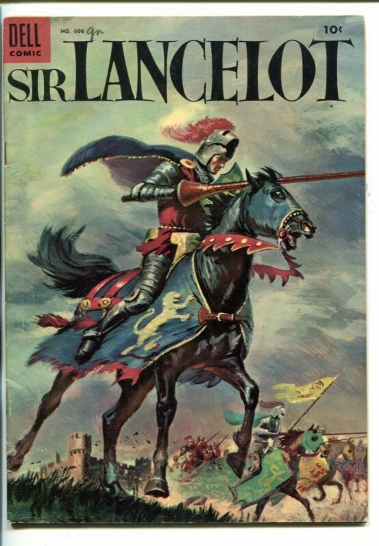 SIR LANCELOT -FOUR COLOR COMICS #606-SWORDFIGHTS-KNIGHtHOOD-vg/fn