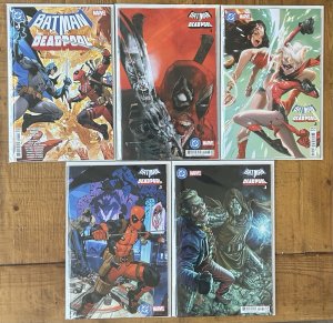 5 Batman/Deadpool DC Lot NM Mora Lozano Sienkiewicz Mora A Bermejo