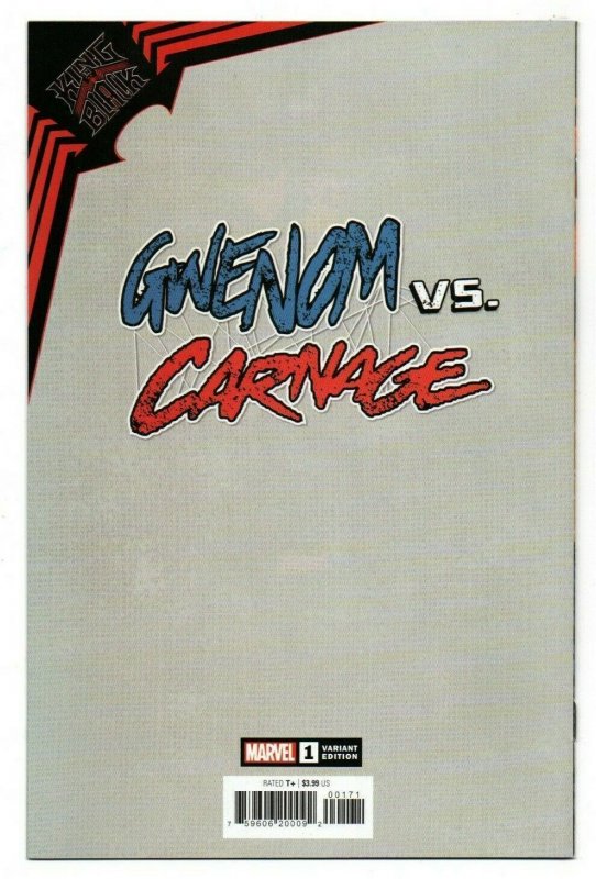 KING IN BLACK: GWEN VS CARNAGE #01 (2021) KEN LASHLEY | WALMART GREY TITLE