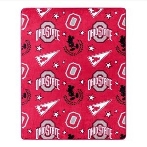 Ohio State OFFICIAL NCAA & Disney's Mickey Mouse Hugger Silk Touch Throw...