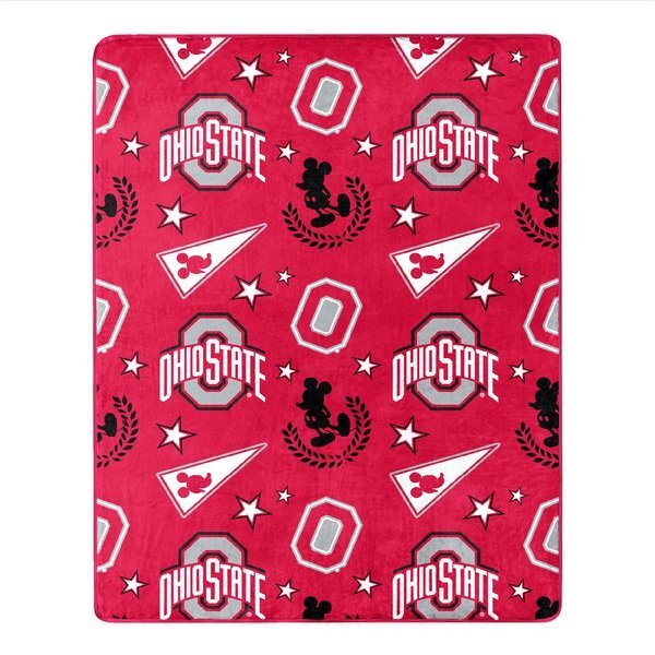 Ohio State OFFICIAL NCAA & Disney's Mickey Mouse Hugger Silk Touch Throw...