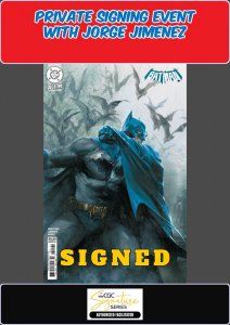 BATMAN #1 DELL'OTTO RAW JORGE JIMENEZ SIGNED W/COA PRIVATE SIGNING PRESALE NM